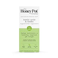 7 Day Boric Acid & Herbs Suppositories - Maintains and Balances Healthy Vaginal pH, Manages Odor, Hydrates, & Moisturizes. Gynecologist Approved.