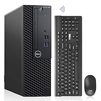 Dell OptiPlex 3060 Desktop Computers Windows 11 Pro Hexa Core i7-8700 Up to 4.60GHz32GB DDR4 1TB M.2 NVMe SSD1TB HDDAX210 Built-in WiFi 6E Small Form Factor PC(Renewed) Black (OptiPlex 3060 SFF)