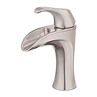 Pfister Brea Bathroom Sink Faucet, Single Control, 1-Handle, Single Hole, Brushed Nickel Finish, LF042BRKK
