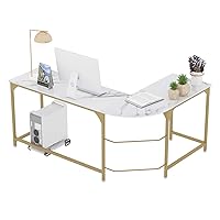 Teraves Reversible L Shaped Desk White - 66.1