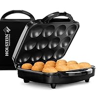 Holstein Housewares - Non-Stick Full Size Cupcake Maker, Black - Makes 12 Cupcakes, Muffins, Cinnamon Buns, and more for Birthdays, Holidays, Bake Sales or Special Occasions