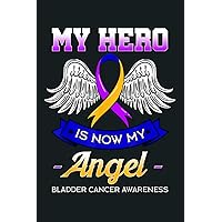 My Hero Is Now My Angel Bladder Cancer Dysuria Hematuria: Notebook Planner - 6x9 inch Daily Planner Journal, To Do List Notebook, Daily Organizer, 114 Pages