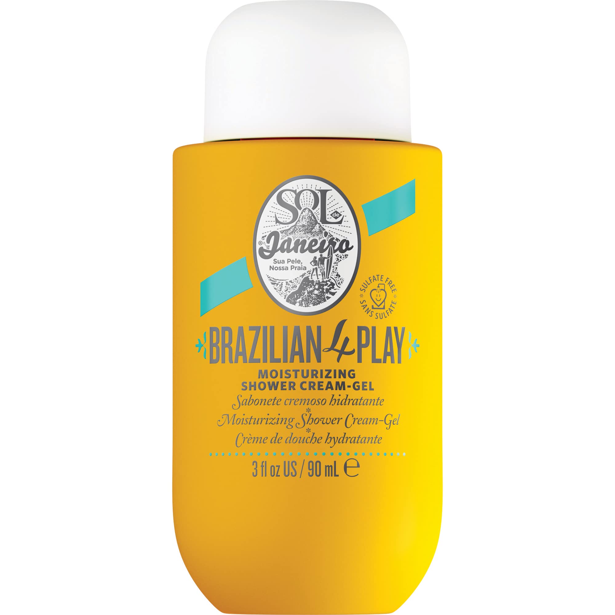 SOL DE JANEIRO 4 Play Moisturizing Shower Cream Gel Body Wash + Brazilian Joia Damage Repairing Shampoo and Conditioner