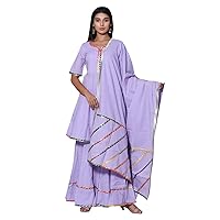 Indian Kurti for Womens With Palazzo Dupatta|| Rayon Lace Work Sarara Style Kurta Kurtis Tunic For Women