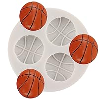 Ball Silicone Molds Basketball Fondant Mold For Cake Decorating Cupcake Topper Candy Chocolate Gum Paste Polymer Clay Set Of 1