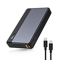 SinKeu 88.8Wh 65W Portable Power Bank Battery Pack Fast Charger AC 110V  Camping Travel Backup Black 