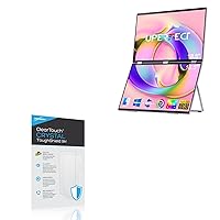 BoxWave Screen Protector Compatible With UPERFECT UStation Delta Max Folding Monitor (18.5 in) - ClearTouch Crystal ToughShield 9H (2-Pack), Clear 9H Tough Flexible Film Screen Protector