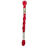 DMC 115 5-321 Pearl Cotton Thread, Red, Size 5