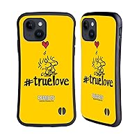 Head Case Designs Officially Licensed Peanuts Woodstock True Love Sealed with A Kiss Hybrid Case Compatible with Apple iPhone 15