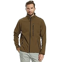 ALPHA CAMP Softshell Rain Jackets for Men Waterproof Lightweight Windbreaker Jackets Rain Coats