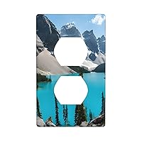 (Rocky Mountains) Modern Wall Panel, Switch Cover, Decorative Socket Cover For Socket Light Switch, Switch Cover, Wall Panel.