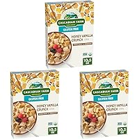 Organic Gluten Free Honey Vanilla Crunch Cereal, 10.5 oz. (Pack of 3)