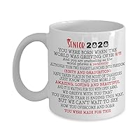 To My Daughter Senior 2020 Funny Gift Ideas From Mom Mother Crisis 2020 Will Overcome Soar Love You Mother White Mug 11oz