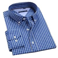 Men' Casual Classic Plaid Long Sleeve Spring Clothing Cotton Loose