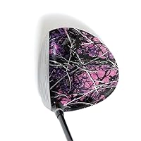 Driver Skin - Premium Vinyl Golf Head Wrap with Precut Piece - Easy to Install - Knife-Less Tape Included - Made in USA - Muddy Girl CAMO