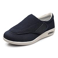 Men's Diabetic Shoe Extra Wide Edema Shoes Adjustable Swollen Feet Footwear Indoor Outdoor House Slippers Comfort Walking Sneaker