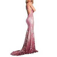 Women's Long Prom Dress Mermaid Off Shoulder Open Back Evening Gowns