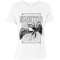 T Shirt Icarus Burst Band Logo Official Womens Junior Fit White Size XXL