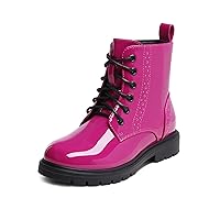 DREAM PAIRS Boys Girls Side Zipper Combat Ankle Boots(Toddler/Little Kid