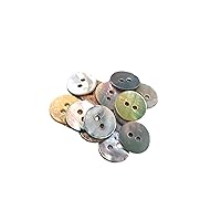 Natural Mother-of-Pearl Shell Buttons - AKOYA - 7 Sizes - Produced in Spain (10 mm)