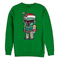 STAR WARS Officially Licensed Boba Santa Crew Fleece