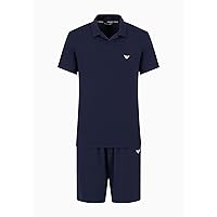 Emporio Armani Men's Soft Modal Shiny Waistband Short Pyjamas Set