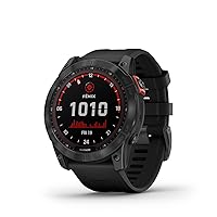 Garmin Fenix 7X Solar Multisport GPS Watch, Slate Grey with Black Band