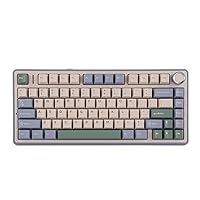 EPOMAKER x Aula F75 Gasket Mechanical Keyboard, 75% Wireless Hot Swappable Gaming Keyboard with Five-Layer Padding&Knob, Bluetooth/2.4GHz/USB-C, RGB (Green, LEOBOG Reaper Switch)