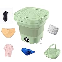 8L Portable Washing Machine, Portable washer, mini washer with Soft Spin Dry for Apartments, Dormitories, Camping,RV(Green)