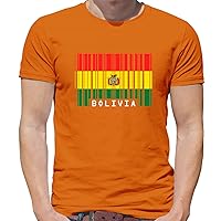 Bolivia Barcode Style Flag - Mens Premium Cotton T-Shirt