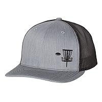 Trenz Shirt Company Disk Golf Basket Goal Golfer Mens Embroidered Mesh Back Trucker Hat