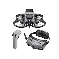 DJI Avata Explorer Combo, First-Person View Drone with Camera 4K, Super-Wide 155° FOV, Includes New RC Motion 2 and Goggles Integra Black, FAA Remote ID Compliant