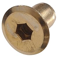 The Hillman Group 57130 1/4-20-Inch Joint Connector Hex Drive Nut, 12-Pack,Brass