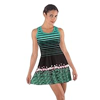 CowCow Womens Tank Dress Flamingo Summer Cotton Racerback Dress, XS-5XL