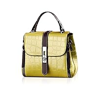 Nicole & Doris Women's Handbag, Shoulder Bag, Stylish, 2-Way, Smaller, Crossbody Bag, Crocodile PU Leather, Lightweight, Freestanding, Handbag, Embossed, Storage, Snake Pattern, All-Handbag, Popular,