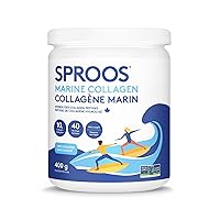 Premium Marine Collagen Powder by SPROOS | Large 400g Tub | Unflavoured + Odourless | Highly Bioavailable Hydrolyzed Collagen Powder > 3,000 da | Non-GMO, Gluten-Free (400g)