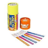 Would You Rather Shout Out Kids Travel Game - Portable, Hilarious Fun Gift for boys and girls 160 Silly Scenarios, Plastic-Free, l for 2+ Players. Ages 5+.