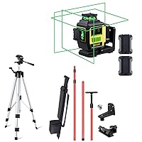 Firecore 3X360 Line Laser with Tripod Set & 13 Ft Telescoping Pole