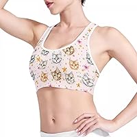 AFPANQZ Padded Racerback Sports Bras for Women Activewear Tops for Yoga Running Fitness Gym Active Wear High Impact Workout