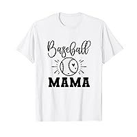Tee Mother's Day Baseball Heart Mom T-Shirt