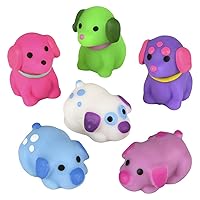 Set of 6 Dog Mochi Squishy Animals - Kawaii - Cute Individually Boxed Wrapped Toys - Sensory, Stress, Fidget Party Favor Toy (All 6 Dogs)