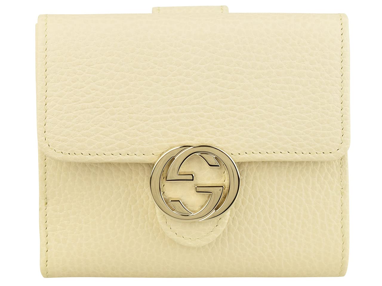 Gucci SOHO 615525 Women's Bi-Fold Wallet, Outlet, Folding Wallet, Leather, [Parallel Import], white (off-white)