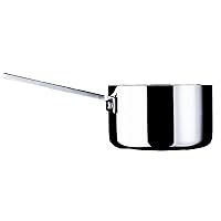 Mepra AZD30181116 Attiva Casserole with Handle, [Pack of 6], 16 cm, Pewter Finish, Dishwasher Safe Cookware
