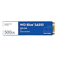 Western Digital 500GB WD Blue SA510 SATA Internal Solid State Drive SSD - SATA III 6 Gb/s, M.2 2280, Up to 560 MB/s - WDS500G3B0B