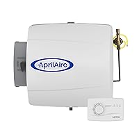 AprilAire 500M Whole-House Humidifier, Manual Compact Furnace Humidifier, Large Capacity Whole-House Humidifier for Homes up to 3,600 Sq. Ft., White