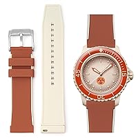 Strap for Blancpain Swatch,22mm Soft Rubber Strap for Swatch Blancpain,Replacement Band for Blancpain x Swatch Fifty Fathoms Men Women
