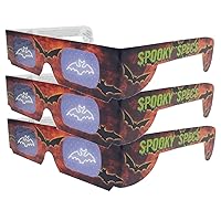 Spooky Specs 3 Bat Holographic Lens 3D Glasses