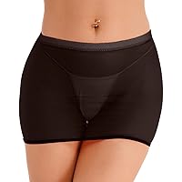 Woman's Mesh Transparent Micro Short Mini Skirt See-Through Night Club Bodycon Dress