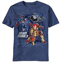 Marvel Boys' Three Suits Crew-Neck T-Shirt