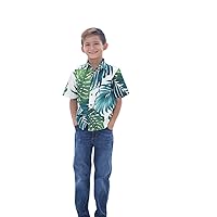 Boys Monstera S/S Kalani Aloha Shirt
